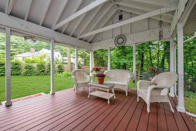10 Bay Dr W, Huntington Bay, NY 11743 - wooden deck with a gazebo