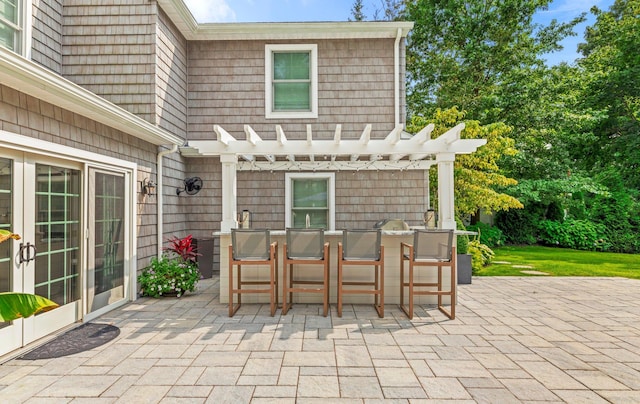 15 Wagamon Dr, Woodbury, NY 11797 - view of patio with a pergola