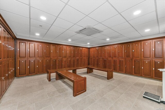 2 Bay Club Dr Unit 3Z3, Bayside, NY 11360 - basement with light tile patterned floors and recessed lighting