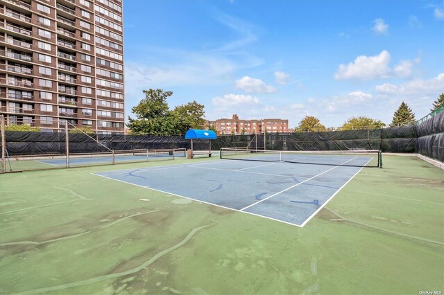 2 Bay Club Dr Unit 3Z3, Bayside, NY 11360 - view of tennis court featuring fence