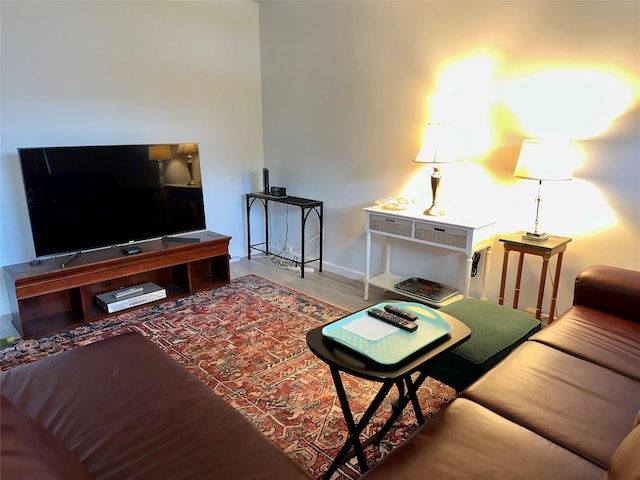 23 Hawkins Path, Coram, NY 11727 - living room with wood finished floors and baseboards