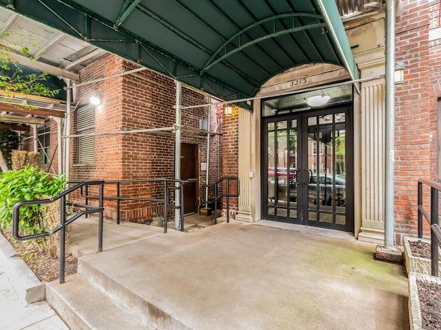 3215 Netherland Ave Unit 6C, Bronx, NY 10463 - entrance to property featuring french doors and brick siding