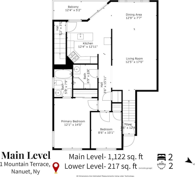 1 Mountain Ter, Nanuet, NY 10954 - home floor plan