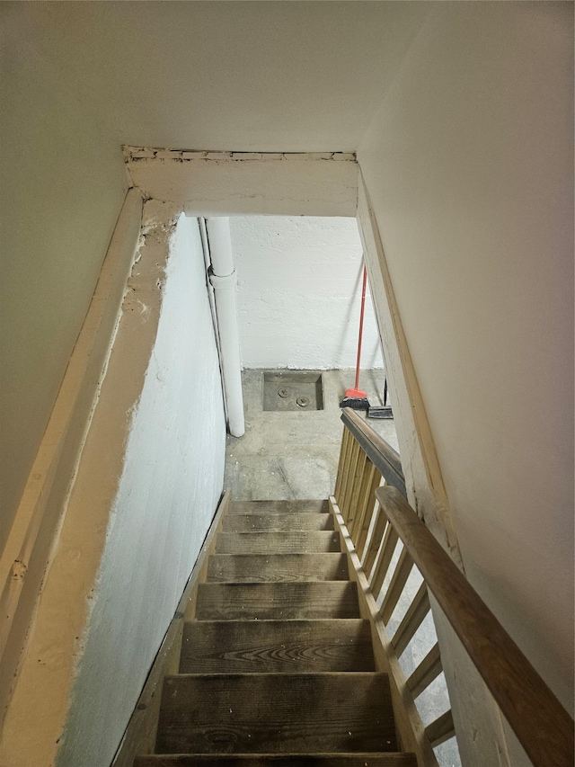 view of stairway