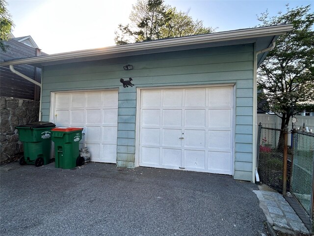 22 Herbert St, Beacon, NY 12508 - garage with fence