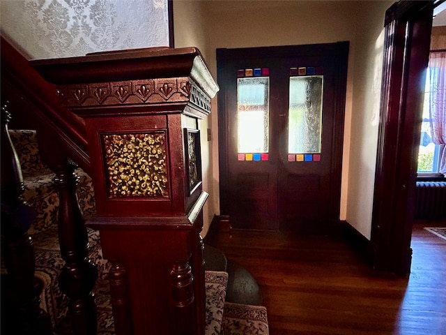 22 Herbert St, Beacon, NY 12508 - hallway featuring wood finished floors and baseboards