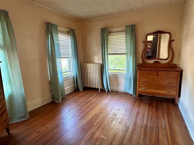 22 Herbert St, Beacon, NY 12508 - unfurnished bedroom featuring radiator, hardwood / wood-style floors, and multiple windows