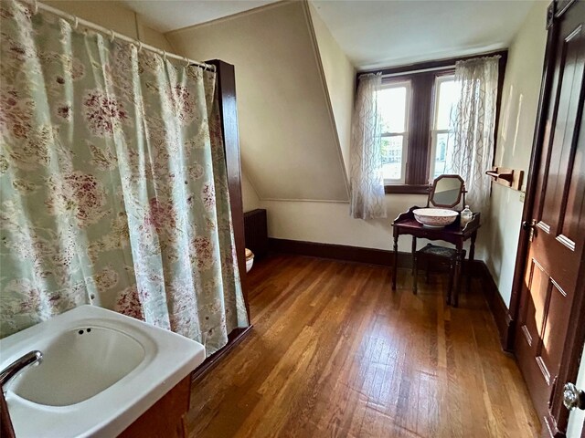22 Herbert St, Beacon, NY 12508 - full bathroom featuring wood finished floors and baseboards