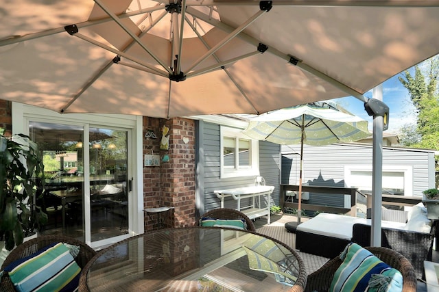 24 Harvard Ln, Commack, NY 11725 - wooden deck featuring outdoor dining space