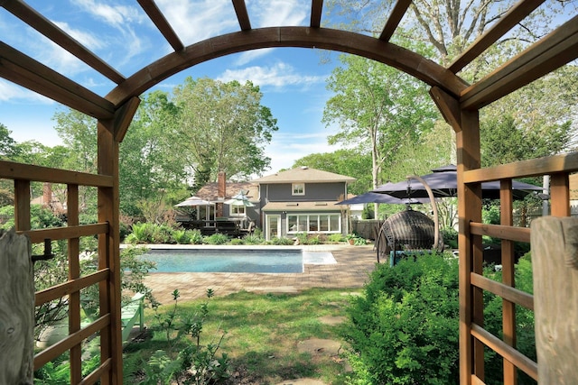 24 Harvard Ln, Commack, NY 11725 - swimming pool with a patio area