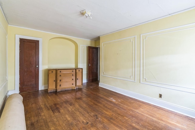 179-03 Selover Rd, Jamaica, NY 11434 - spare room with hardwood / wood-style floors, crown molding, and baseboards