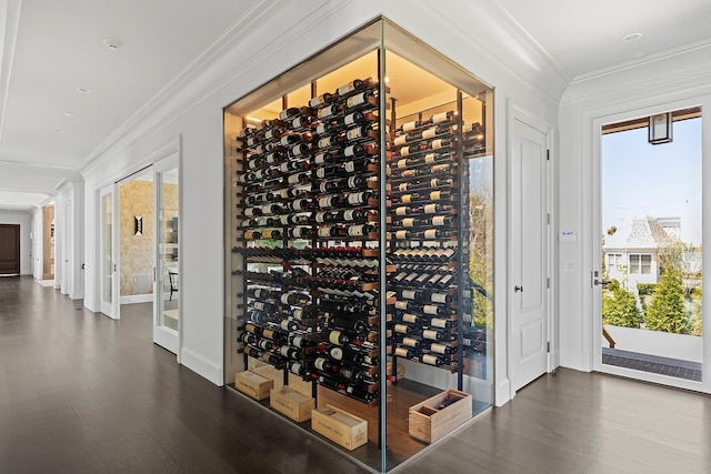 34 Westbridge Rd, Westhampton Beach, NY 11978 - wine cellar featuring wood finished floors, ornamental molding, and baseboards