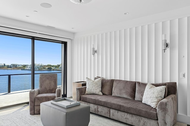 34 Westbridge Rd, Westhampton Beach, NY 11978 - living area featuring a water view