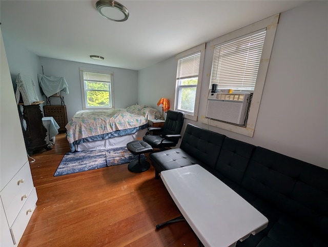 11 W Mongaup Trl, Smallwood, NY 12778 - bedroom featuring wood finished floors and cooling unit