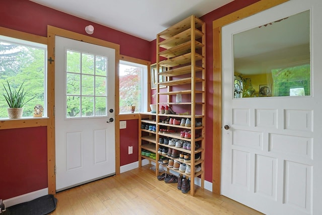 2 Amber Ridge Rd, Chestnut Ridge, NY 10977 - entryway with baseboards and wood finished floors
