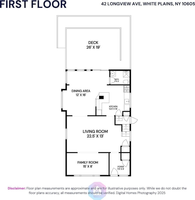 42 Longview Ave, White Plains, NY 10605 - property floor plan