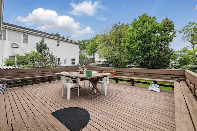 42 Longview Ave, White Plains, NY 10605 - wooden deck featuring outdoor dining space