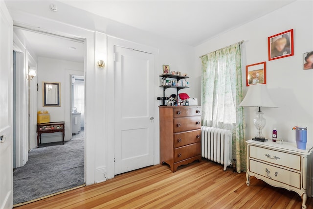 42 Longview Ave, White Plains, NY 10605 - bedroom featuring radiator and light wood-type flooring