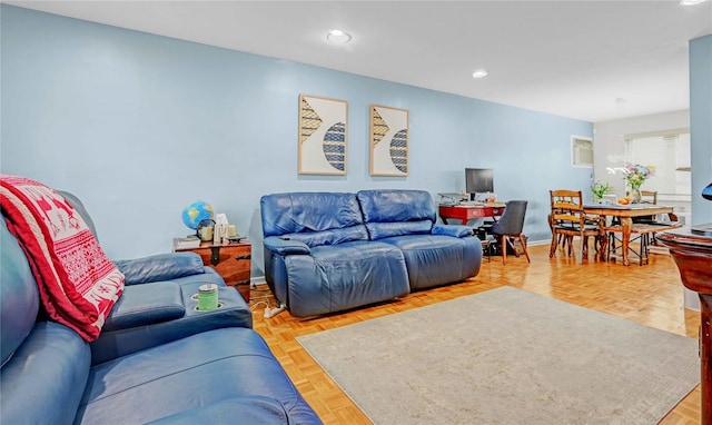 13-10 212th St Unit 118, Bayside, NY 11360 - living area featuring recessed lighting and baseboards
