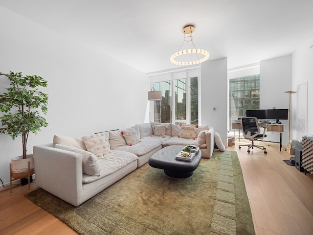 1 W End Ave Unit 26D, New York Manhattan, NY 10023 - living room featuring wood finished floors and a desk