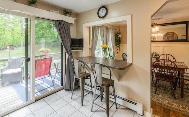 15 Marshall Dr, Poughkeepsie, NY 12601 - dining space with a baseboard heating unit