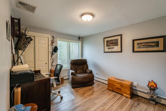 15 Marshall Dr, Poughkeepsie, NY 12601 - office featuring baseboard heating and light wood-type flooring