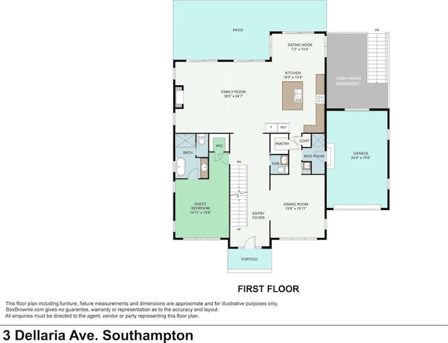 3 Dellaria Ave, Southampton, NY 11968 - home floor plan