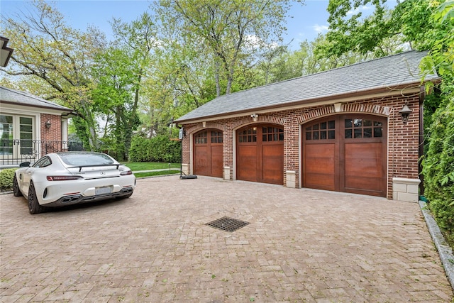 7 Beverly Rd, Kensington, NY 11021 - garage with decorative driveway