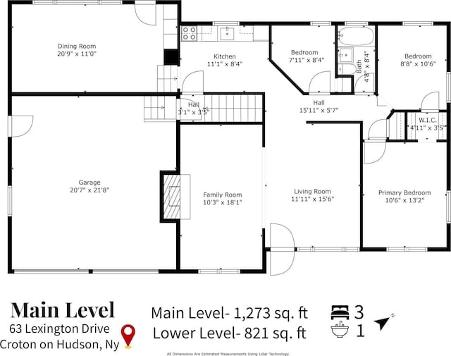 63 Lexington Dr, Croton-On-Hudson, NY 10520 - room layout