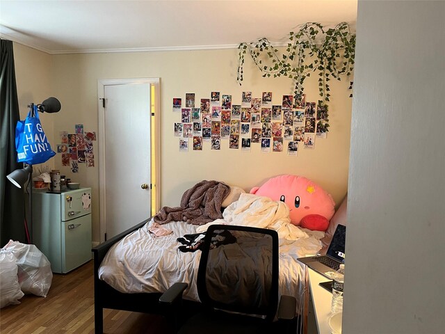 11 Acorn Ln, Stony Brook, NY 11790 - bedroom with wood finished floors and ornamental molding