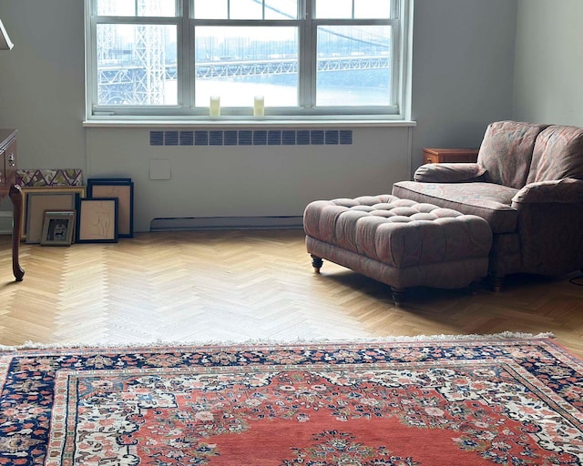 160 Cabrini Blvd Unit 62, New York Manhattan, NY 10033 - living area featuring radiator and healthy amount of natural light