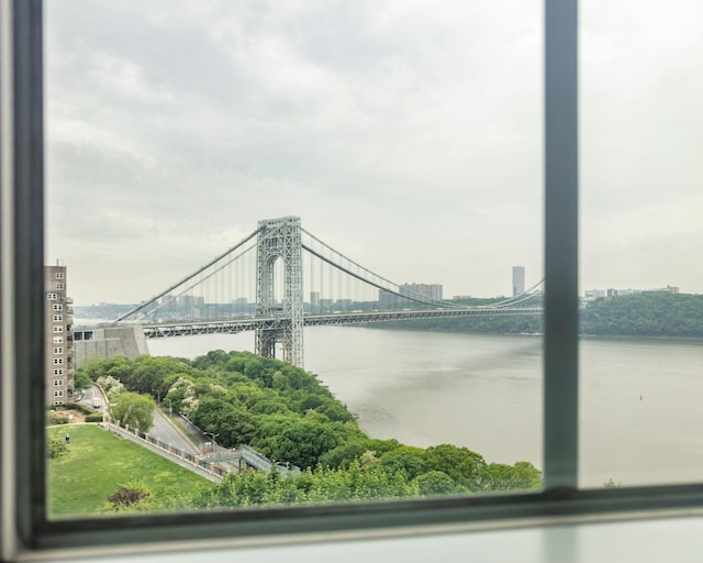 160 Cabrini Blvd Unit 62, New York Manhattan, NY 10033 - water view with a notable bridge