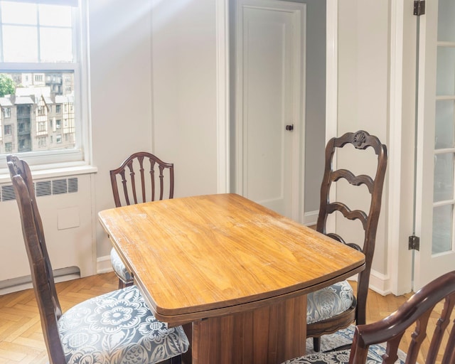 160 Cabrini Blvd Unit 62, New York Manhattan, NY 10033 - dining room with radiator heating unit and baseboards