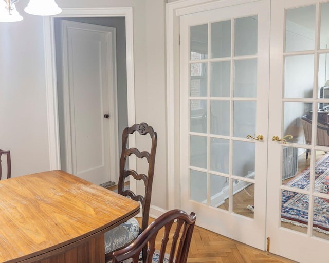 160 Cabrini Blvd Unit 62, New York Manhattan, NY 10033 - dining area with french doors and baseboards