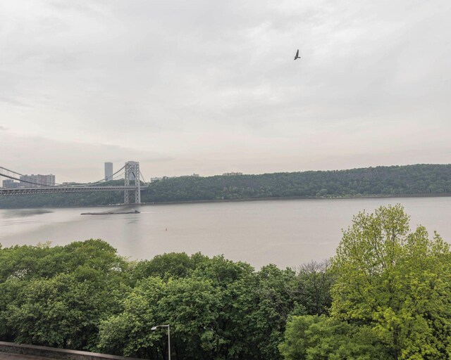 160 Cabrini Blvd Unit 62, New York Manhattan, NY 10033 - water view featuring a notable bridge