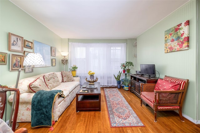 100 S Ocean Ave Unit 2E, Freeport, NY 11520 - living room featuring wood finished floors