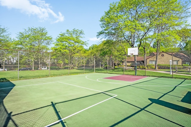 view of sport court with community basketball court