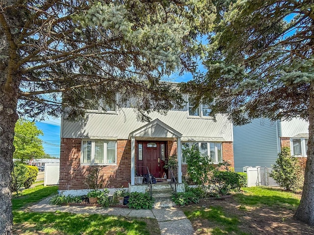 1 Palmer Pl, Valley Stream, NY 11580 - view of front facade with brick siding