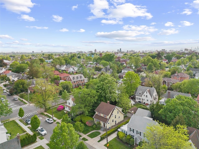aerial perspective of suburban area