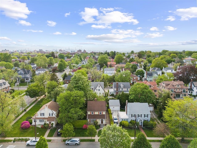 aerial view of residential area