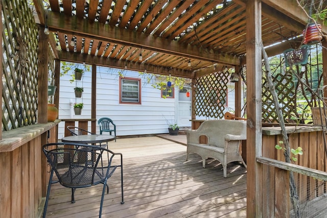 17 Sylvan Lake Rd, Lagrangeville, NY 12540 - wooden terrace featuring a pergola