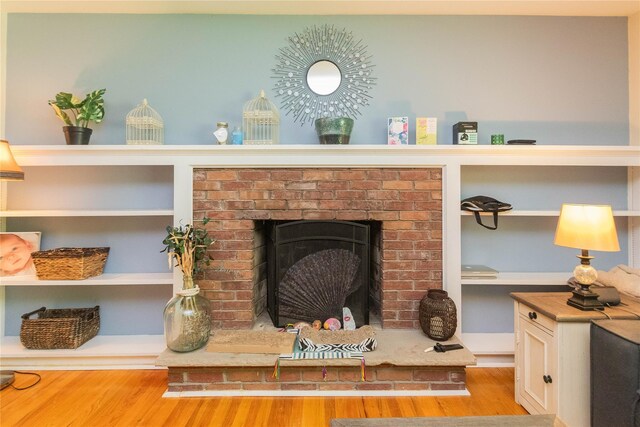 184 Cedar Valley Rd, Poughkeepsie, NY 12603 - detailed view of a fireplace and wood finished floors