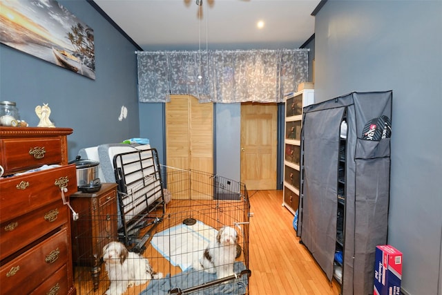 284 Hemlock St, Brooklyn, NY 11208 - bedroom with wood finished floors