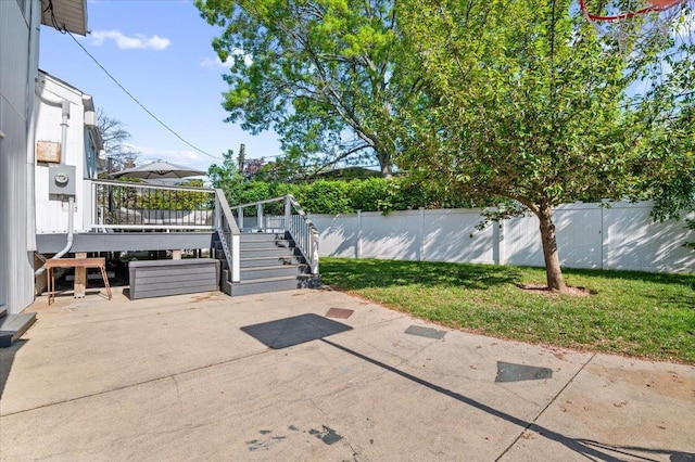 862 Fanwood Ave, North Woodmere, NY 11581 - view of patio / terrace with stairs and a deck