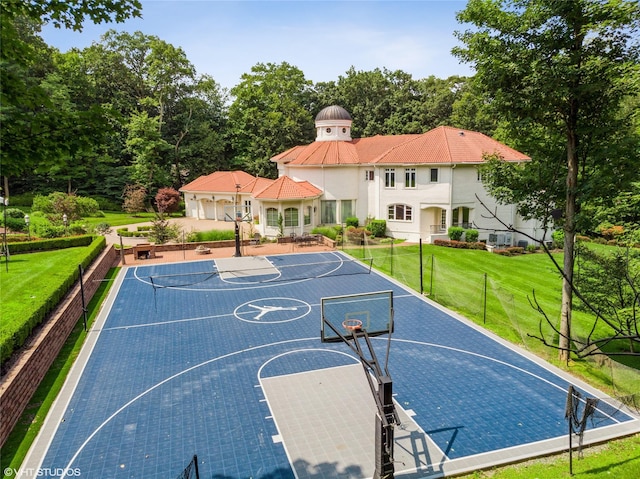 view of sport court with community basketball court