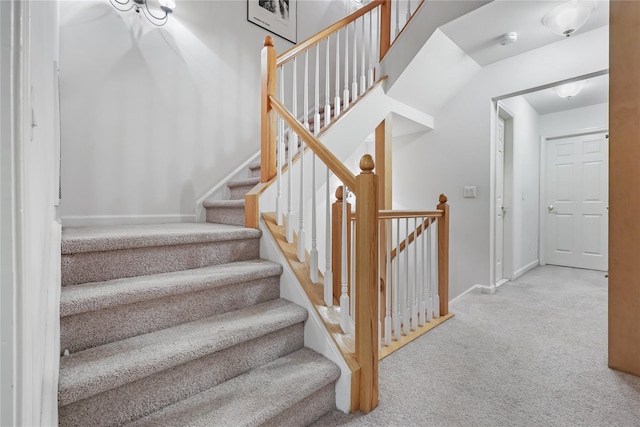 701 Pheasant Woods Rd, Briarcliff Manor, NY 10510 - stairs with carpet and baseboards