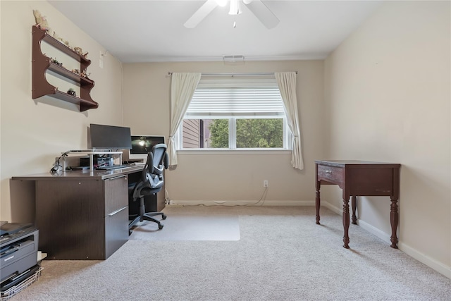 701 Pheasant Woods Rd, Briarcliff Manor, NY 10510 - carpeted office space featuring ceiling fan and baseboards