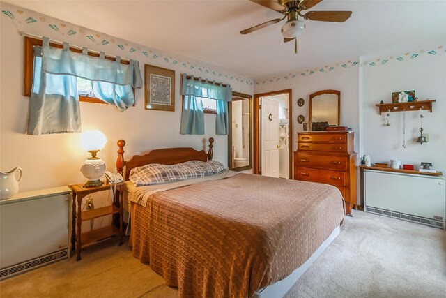 57 Empire Dr, Patterson, NY 12563 - bedroom featuring light colored carpet and ceiling fan