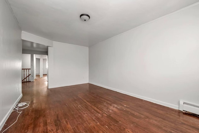 4016 E Tremont Ave, Bronx, NY 10465 - spare room featuring hardwood / wood-style flooring, baseboards, and baseboard heating