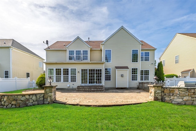 33 Avolet Ct, Mount Sinai, NY 11766 - rear view of house featuring a patio area and area for grilling